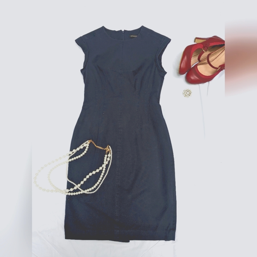 Banana Republic Navy Blue Shift Dress